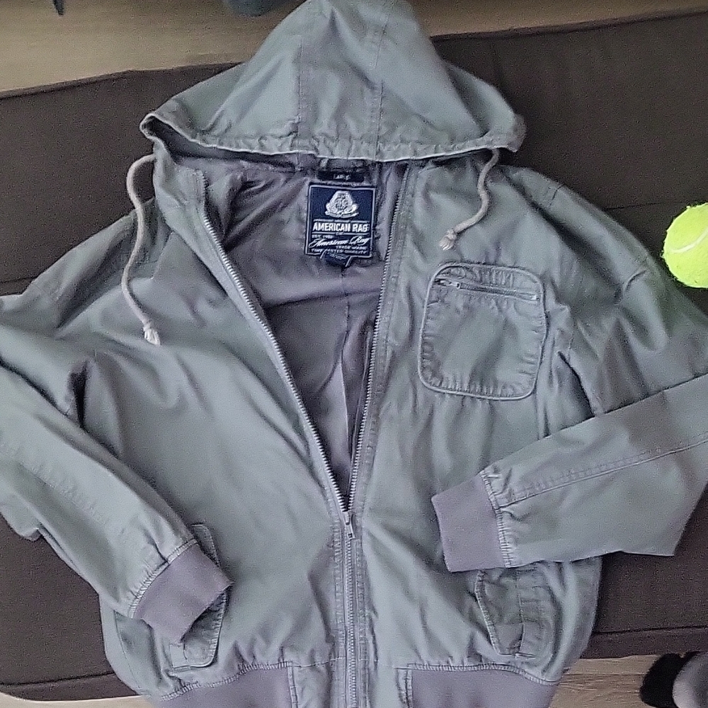 American Rag Charcoal Hooded Jacket